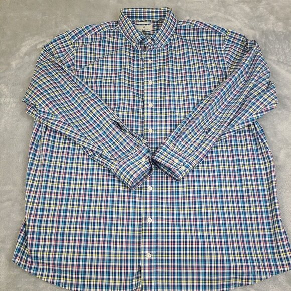 Oak Hill Men's Multicolor Wrinkle Free Cotton Cool &‎ Dry Button-Up Shirt 2XLT - Picture 1 of 7